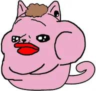 animal big_lips brown_hair cat cat_ear closed_mouth cutebooru_(user) ear fat hair meta:op_took_a_selfie_of_xerself nose obese pink_skin pooner snout subvariant:gapecat subvariant:wholesome_soyjak tail trans transparent_background variant:gapejak whiskers // 1024x970 // 260.8KB