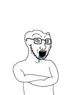 brain brainlet crossed_arms glasses no_brain nose retarded smug stubble variant:soyak white_background // 1288x1684 // 126.2KB