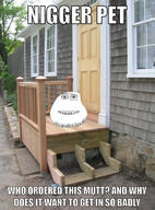 charlie_the_steak door house irl meme pet stairs text variant:meatjak window // 959x1296 // 1.2MB