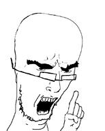 forehead glasses hand pointing pointing_up variant:brainjak variant:unknown white_skin // 676x845 // 140.8KB