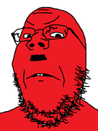 angry bald beard broken_glasses glasses meta:self_insert moustache red_skin soyjak soysona stubble variant:gapejak // 600x800 // 25.8KB