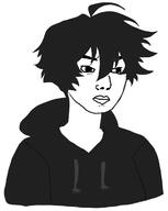 big_lips black_hood closed_mouth dark_hair femboy hair lips meta:tagme nas:twink skinny thick_eyebrows twink twinkjak variant:chudjak variant:twinkjak white_background white_skin // 938x1179 // 139.9KB