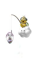 cloud fishing glasses hair hanging headset koopa lakitu mario_kart nintendo open_mouth purple_hair stubble super_mario_bros tongue tranny variant:gapejak video_game yellow_teeth // 1152x2048 // 129.8KB