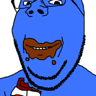 arm blue choco_bugs chocolate food glasses hand holding_object smile soyjak stubble subvariant:wholesome_soyjak variant:gapejak // 600x1000 // 34.3KB