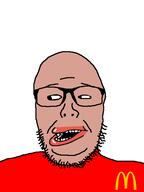 amerimutt glasses lips mcdonalds stubble variant:diversityjak // 427x570 // 19.4KB