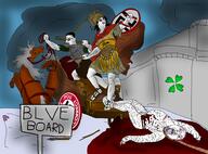 3soyjaks 4chan achilles armor blood bloodshot_eyes chariot classical_art_parody closed_mouth clothes crying flower full_body gavin_hamilton glasses hair hairy hector helmet holding_object holding_spear horse logo mustache nazism open_mouth plant pol_(4chan) rope shield smoke soyjak spear stubble suicide swastika tongue tranny trojan_war variant:bernd variant:chudjak whip // 4000x2957 // 6.5MB