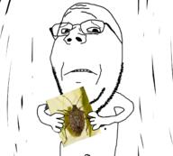 beetle frown holding_object upset variant:gapejak worried // 1557x1405 // 573.1KB