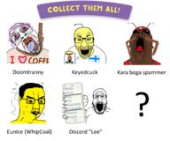 antenna arm asian barneyfag black_eyes bloodshot_eyes blue_eyes brown_skin buck_teeth bug cockroach coffee country crying doom eunice finland flag flag:finland flag:sweden flag:transgender_pride_flag flag:turkiye flies fly glasses hair hand holding_object holding_phone i_love iphone kara_boga multiple_soyjaks mustache open_mouth phone purple_hair qa_(4chan) reddit small_eyes soyjak stubble subvariant:phoneplier subvariant:phoneplier_vertical sweden text tranny turkiye variant:bernd variant:chudjak variant:markiplier_soyjak variant:phillip whipcoal wrinkles yellow_skin yellow_teeth // 1800x1500 // 1.1MB