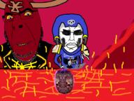 3soyjaks adeptus_astartes angry armor azariah_kyras black_legion blood_ravens chaos chaos_sorcerer chaos_space_marines chud closed_mouth corrupted daemon daemon_prince demon ear evil gem glasses helmet khorne lava librarian maledictum millions_must_die purity_seal red_skin sindri_myr skull smile space_marines stubble subvariant:chudjak_front text variant:chudjak variant:cobson variant:impish_soyak_ears video_game warhammer // 1664x1244 // 517.7KB