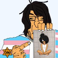 flag:transgender_pride_flag jewish_nose jude kike maya_(ongezellig) mayagod_(kuzzypedo) meta:ban_mayagod_the_kuzzypedo meta:namefags ongezellig pedophile series:esl_pedo_league showing_phone subvariant:chudplier tranny variant:chudjak variant:markiplier_soyjak zellig zelligcuck zellignigger // 1024x1024 // 242.7KB