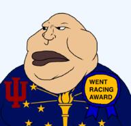 award awards closed_mouth clothes flag flag:indiana indiana soyjak star_(symbol) torch transparent transparent_background united_states variant:meximutt white_skin // 888x849 // 119.0KB