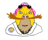 balding cord der_cord discord goggles homercord mustache pig_nose pingas pingas_man_(user) pink_hair red_lips trans variant:bernd yellow_skin // 686x567 // 96.9KB