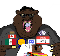 aids award beard black_lives_matter black_skin brown_skin canada crying discord ear fat fatass flag:canada flag:mexico flag:progress_pride_flag flag:scat_pride gay_flag glasses greg_(user) holding_sign jewish_nose lgbt lips long_nose map_(pedophile) mexico mustache mutt obese open_mouth pedophile poop pride_flag progress_pride_flag queen_of_spades raised_fist_(symbol) soyjak spade speech_bubble speech_bubble_empty stubble subvariant:branigger subvariant:brankey text tranny variant:brandon variant:meximutt variant:monkeyjak variant:reaction_soyjak yellow_teeth zoophile // 1675x1583 // 205.8KB