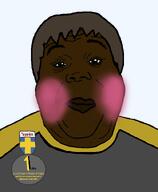 award black_skin blush brown_hair closed_mouth clothes eyelashes hair lars meta:requests natejak slopjak swinny swinnycuck text variant:alicia // 592x720 // 71.6KB
