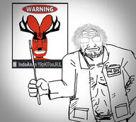 2soyjaks antler arm clothes doctor glasses glowing glowing_eyes grey_hair hair hand holding_object indonesia mustache nazism red_skin soyjak stubble subvariant:dr_soystein swastika text trip_codes tripfag variant:chudjak variant:gapejak variant:markiplier_soyjak warning // 1000x900 // 264.7KB