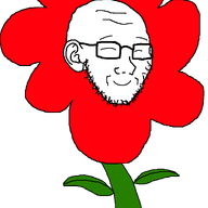 animated closed_eyes closed_mouth dance ear flower glasses happy plant smile soyjak stubble variant:soyak // 1559x2258 // 121.4KB