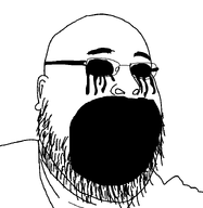 bald black_eyes creepy crying distorted glasses horror nose open_mouth scary soulless stubble tear tears_of_joy variant:fatjak // 714x732 // 10.2KB