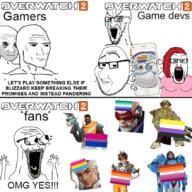 4soyjaks air_inflation arm bisexual blizzard_entertainment broken_glasses crying deviantart eyes_popping fat flag:bisexual_pride_flag flag:gay_pride_flag flag:lesbian_pride_flag flag:lgbt_pride_flag flag:pansexual_pride_flag gamers gay hand inflation_fetish lesbian multiple_soyjaks open_mouth overwatch overwatch2 pandering pride_flag soyboy soyjak soyjaks stubble tongue troonslop united_kingdom variant:cryboy_soyjak variant:excited_soyjak variant:markiplier_soyjak variant:smugjak variant:soyak video_game waow wojak yellow_teeth // 848x848 // 534.9KB