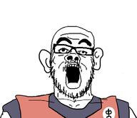 anime clothes dragon_ball ear glasses krillin mustache open_mouth soyjak stubble thick_eyebrows variant:a24_slowburn_soyjak // 777x672 // 41.5KB