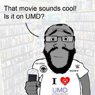 beard calm glasses grey_skin hair hand i_heart i_love irl_background playstation playstation_portable psp sony subvariant:science_lover the_office the_offspring umd variant:markiplier_soyjak wwe // 680x680 // 475.8KB