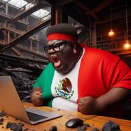 ai_generated angry black_skin coal computer laptop meta:nas mexico mexicoal meximutt mouse nas nigger not_a_FUCKING_SOYJAK open_mouth shitskin // 1024x1024 // 141.8KB