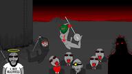 madness_combat punisher_face subvariant:hornyson subvariant:science_lover sword variant:bernd variant:cobson variant:feraljak variant:impish_soyak_ears variant:markiplier_soyjak variant:nojak weapon // 1920x1077 // 567.8KB