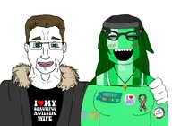 autism autism_speaks blush christian_cross christianity cross emerald emerald_(namefag) emerald_looks_like_this female femerald garten_of_banban glasses green_eyes green_hair happy meta:namefags smile thub_(user) variant:chudjak variant:soytan wholesome woman // 2048x1488 // 753.7KB
