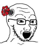 glasses open_mouth soyjak stubble valve variant:soyak // 682x800 // 113.8KB