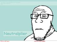 blue_background front_facing glasses soyjak stubble subvariant:neutralplier text variant:markiplier_soyjak // 1024x768 // 86.8KB