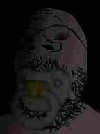 'p baby black_background caca compressed dark embedded evil glasses pacifier red_eyes shadow stubble subvariant:babyjak variant:gapejak // 191x255 // 2.5KB