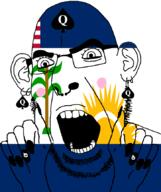 bbc county ear facial_mark flag flag:liberia flag:rivercess_county forehead_mark glasses hair hand liberia liberian nose_piercing nose_ring open_mouth painted_nails plant queen_of_spades rivercess_county soyjak stubble subvariant:slutson subvariant:spadeson sun tattoo tree variant:cobson // 723x861 // 96.8KB