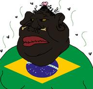 big_ears big_lips big_nose black_skin bone brain brazil dried_lips dunchenman_(user) fat flag:brazil flies gill_koyim_(namefag) hair meta:op_took_a_selfie_of_xerself meximutt monkey obese small_brain soyjak star_(symbol) stink_lines stinky sweating tits united_states variant:meximutt wrinkles yellow_sclera // 888x849 // 85.5KB