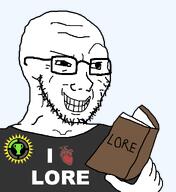 black_shirt book clothes game_theory hand heart holding_book holding_object i_love lore smirk subvariant:soyak_(smug) text variant:soyak white_skin // 1000x1088 // 63.6KB