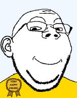 award clothes ear happy smile subvariant:happiz subvariant:shrimpish text variant:gapejak white_skin yellow_shirt // 572x724 // 13.6KB