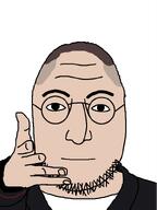 eminem glasses hand jacket nails pointing pointing_at_viewer variant:lennonjak white_skin // 601x799 // 18.3KB