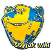 flag flag:sweden logo soyjak soyjak_wiki stubble sweden swedish_wiki_logo_contest teeth text variant:impish_soyak_ears // 1000x1000 // 1.1MB