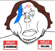 blue dajjal headdress kratos mark muslims namefags one_eye subvariant:meximutt_front tattoo variant:meximutt warrior-z_(user) // 496x461 // 96.0KB