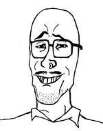 bald glasses nose_piercing smile variant:mulletjak // 838x1072 // 106.0KB