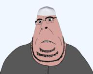 biting_lip brown_skin clothes glasses islam subvariant:blobson subvariant:hornyson taqiyah variant:cobson // 1426x1142 // 55.5KB
