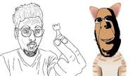 beard chess glasses goatee gothamchess hair hand holding_object levy_rozman mittens open_mouth rook soyjak subvariant:hornyson traced variant:cobson variant:levy // 1280x720 // 108.9KB