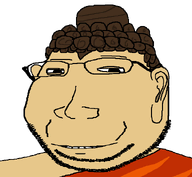 asian brown_hair buddha buddhism china closed_mouth curly_hair hair monk orange_shirt religion robe skin subvariant:massjak subvariant:wholesome_soyjak teeth variant:gapejak white_skin // 600x553 // 13.7KB