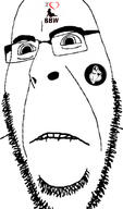 bbw biting_lip distorted frown glasses i_love soyjak stubble subvariant:hornyson tattoo text variant:cobson // 1170x1992 // 239.1KB