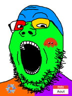 aout_(user) autism bald colors forehead_lines glasses nixos nose open_mouth rust_(programming_language) stubble teeth trend:colorjak variant:gapejak // 600x800 // 47.4KB