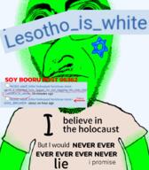 fed glowie green_skin i_would_never jewish_nose kike lesotho_is_white(user) op_doesnt_know_what_soyjak_variants_are soybooru star_of_david subvariant:hornyson subvariant:science_lover variant:cobson variant:markiplier_soyjak // 896x1024 // 765.1KB