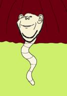 animal bug drawn_background ear smile soyjak stubble variant:impish_soyak_ears worm // 700x992 // 39.2KB