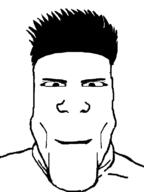 closed_mouth hair smile soyjak variant:markiplier_soyjak // 600x800 // 49.7KB