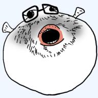 fish glasses lips oh_my_god_she_is_so_attractive open_mouth puffer_fish soyjak stubble variant:unknown // 540x540 // 39.1KB