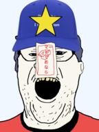 MIKO_LOST PINGAS_MAN_WON Yoshika_Miyako anime blue_eyes blue_hat miko_(namefag) mikobowl touhou variant:alicia video_game zombie // 433x577 // 225.0KB