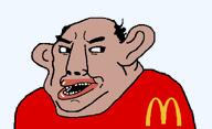 amerimutt clothes ear mcdonalds mutt mutt_lips red_lips red_shirt subvariant:chudjak_amerimutt tan_skin variant:chudjak // 1127x685 // 19.9KB