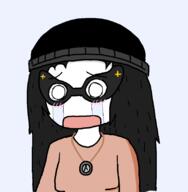 beanie blush clothes crying glasses hair kirisame_marisa necklace open_mouth variant:soytan // 808x824 // 41.7KB